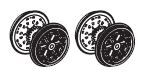 PIKO ET51142-62 - Wheel set with traction tires (2 pcs.) DC