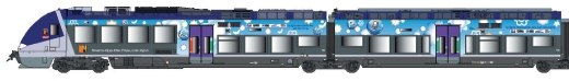 LSModels LS10892S - AGC multiple unit, 4 pieces. SNCF, Ep.VI, PACA, AC Sound