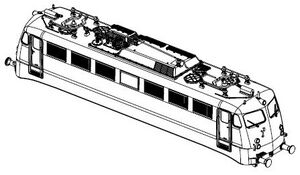 PIKO ET51810-18 - Behuizing compleet. (zonder stroomafnemer)