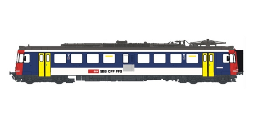 LSModels LS17057S - Autorail RBe 4/4 SBB, Ep.V, NPZ, gris/bleu, sonore