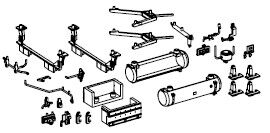 PIKO ET51442-68 - Pièces de fixation cadre dessous