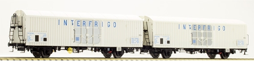 LSModels LS30235 - Coffret de 2 wagons frigorifiques Ibes SNCF/STEF, Ep.III