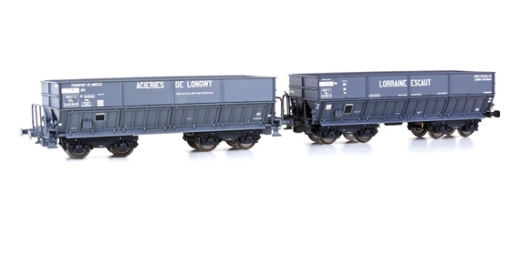 LSModels LS31103 - Coffret de 2 wagons à minerai DM SNCF / AdL / Lorraine, Ep.III