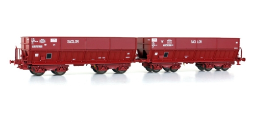 L.S.Models LS31113 - 2er Set Erzwagen DM SNCF / SACILOR, Ep.IV