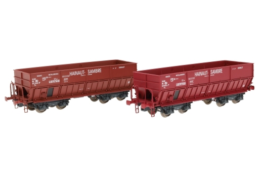 LSModels LS32086 - Set di 2 carri portamine Fal SNCB / Hainaut Sambre, Ep.IV