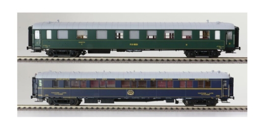 LSModels LS40902 - Coffret de 2 voitures voyageurs S2+OCEM CIWL/PO Midi, Ep.IIIb, 1935