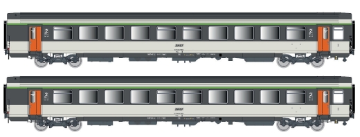 LSModels LS41213 - Set di 2 carrozze passeggeri VTU SNCF, Ep.IV