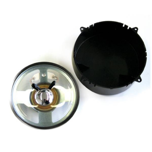 ESU 50446 - Loudspeaker 78mm, round, 32 ohms, with sound capsule for LokSoundXL