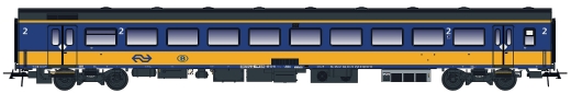 LSModels LS44241 - Voiture de tourisme ICRmh 2ème classe. Bpmz NS, Ep. VI, Benelux