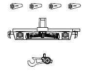 PIKO ET53000-148 - 1 standard bogie with 4x swing arms o. R.