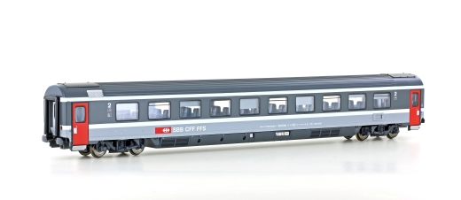 LSModels LS47363 - Voiture de tourisme CE, 2e classe. Bpm SBB, Ep.V, gris/gris