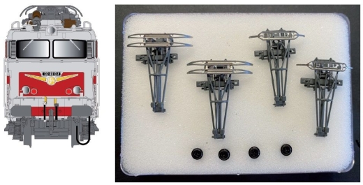 LSModels LS89206 - Jeu de 4 pantographes (AM18) pour CC 40100