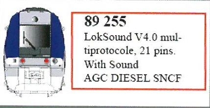 LSModels LS89255 - ESU LokSound V5.0 mtc21 for AGC Diesel