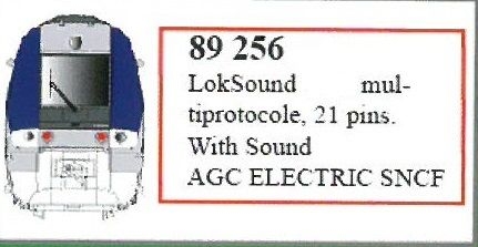 LSModels LS89256 - ESU LokSound V5.0 mtc21 voor AGC Electric