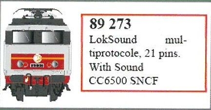 LSModels LS89273 - ESU LokSound V5.0 mtc21 voor CC 6500