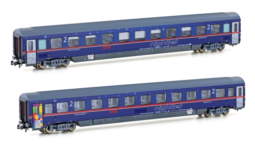 LSModels LS97025N - Juego de 2 turismos Bmz ÖBB Nightjet, Ep.VI, Pride