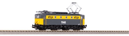 PIKO 51377 - Locomotive électrique Rh 1100 gris jaune NS IV + DSS PluX22