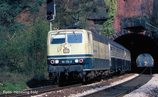 PIKO 51978 - Locomotive électrique/sonore BR 181.2 DB Luxembourg IV + PluX22 déc.