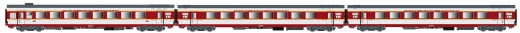 LSModels LS40082AC - Set of 3 GC passenger cars A3RTUX+A8TU+A8U SNCF, Ep. IV, Capitole, AC