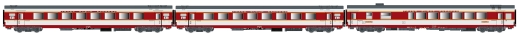 LSModels LS40083AC - Coffret de 3 voitures voyageurs GC A8TU+A8U+VRU SNCF, Ep. IV, Capitole, AC