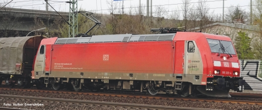 PIKO 59068 - Locomotive électrique/sonore BR 185.2 Green Cargo DB AG VI + 8 broches. Déc.