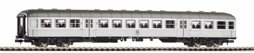 PIKO 40649 - N-passenger car. Silver piece 2nd class DB IV black frame