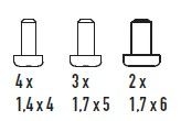 PIKO ET47220-24 - Screw set (9 pcs.)