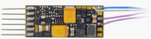 ZIMO MS491N MS sound decoder - 6-pin. NEM651 on wires