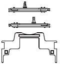 PIKO ET38103A-81 - Stuurdrager en glijbaan rechts+links