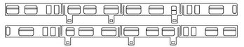 PIKO ET57520-07 - Raaminzet auto B rechts + links