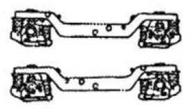 PIKO ET59430-48 - scotta carrello. 1+3, carrozza B, dec. posteriore