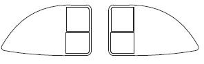 PIKO ET59524-34 - Window, right + left, drivers cab