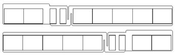 PIKO ET59527-25 - Zijruit EW A, rechts + links