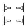 PIKO ET95188-20 - buffers (4 pcs.)