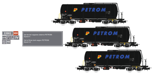 Amintiri Feroviare AF22002 - Set van 3 ketelwagens, CFR PETROM