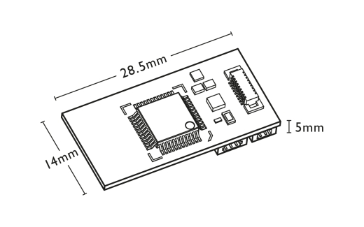 MKD R7345 - HM7000-N18TXS : Décodeur audio Bluetooth® et DCC (Next18-pin)