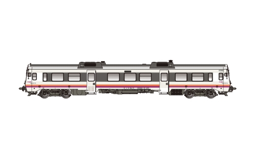 Electrotren HE2505 - RENFE, automotrice diesel 9-596-006-7, epoca V-VI