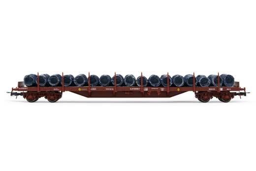 Electrotren HE6033 - RENFE, MMQ 4-axle stake wagon, with wire reels, Ep.IV