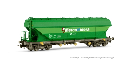 Electrotren HE6047 - RENFE, 4-axle swing roof wagon, Merconidera, Ep. V