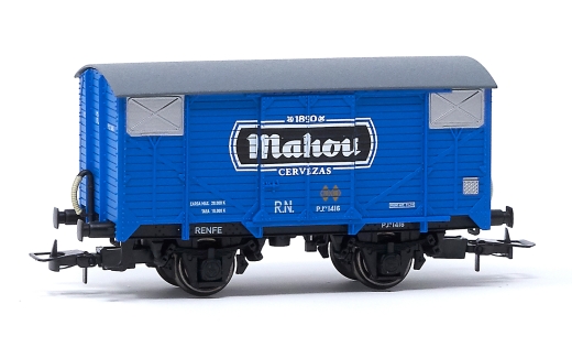 Electrotren HE6055 - RN, 2-axle covered freight car PJ, Mahou, Ep. III