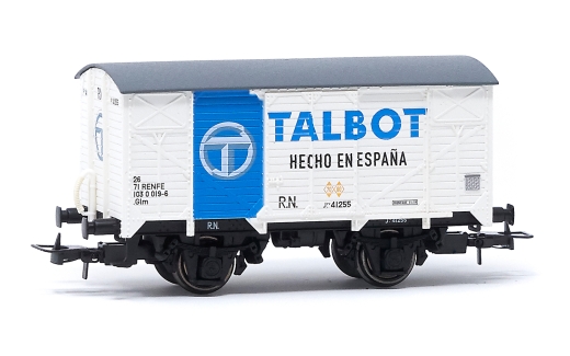 Electrotren HE6056 - RN, 2 assi. Carro merci coperto PJ, “Talbot”, Ep. III