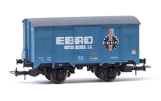 Electrotren HE6057 - RN, 2-axle covered freight car PJ, Ebro, Ep. III