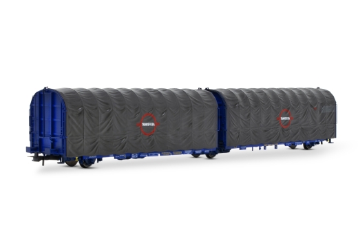 Electrotren HE6062 - TRANSFESA, three-axle sliding tarpaulin wagon Lails, Ep. IV