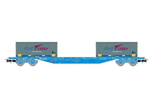 Electrotren HE6063 - RENFE, 4-axle container wagon MMC3 in blue livery, Ep. VI