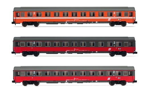 Arnold HN4391 - EuroCity Mozart, 3-piece set of ÖBB passenger coaches, Ep. IV-V