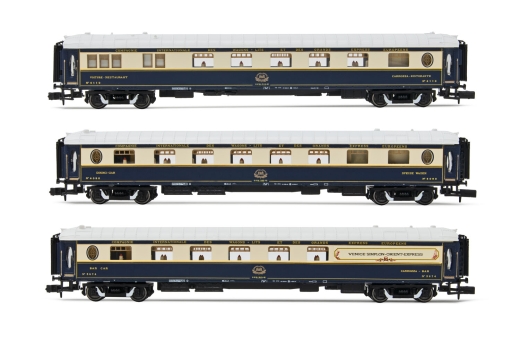 Arnold HN4398 - VSOE, 3-piece set of carriages for the train Venice Simplon Orient Express, Ep. IV-V