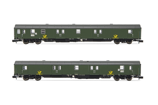 Arnold HN4417 - DBP, 2-piece set of 4-axle mail wagons Post-mrz, Ep. IV