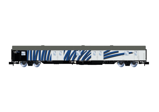 Arnold HN4426 - Lokomotion, 4-axle equipment wagon (ex Post-mrz) Zebra wagon, Ep. VI