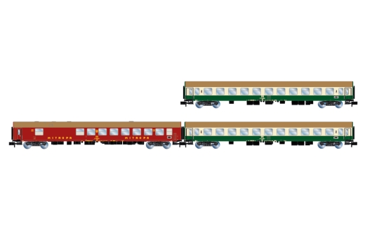 Arnold HN4436 - 3-piece set of passenger coaches D242 Paris - Berlin - Warszawa, Ep. IV