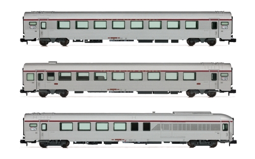 Arnold HN4441 - SNCF, 3-tlg. Set TEE Reisezugwagen „Cisalpin”, Mailand - Paris, Ep. IV